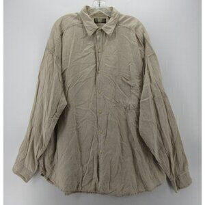 VINTAGE Structure Le Collezioni Shirt XL Linen Button Up Safari 90s